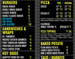 View Deli Lunch Menu